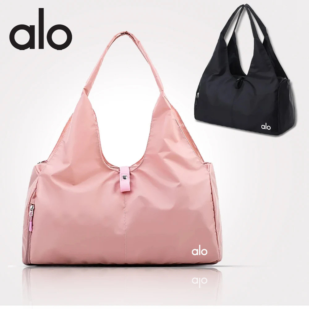 กระเป๋าโยคะ Alo Sports สีพื้น แยกแห้งและเปียก ทนทานต่อการสึกหรอ กันน้ำ ความจุขนาดใหญ่ สะพายข้างเดียว สามารถใช้เป็นกระเป๋าเก็บของได้