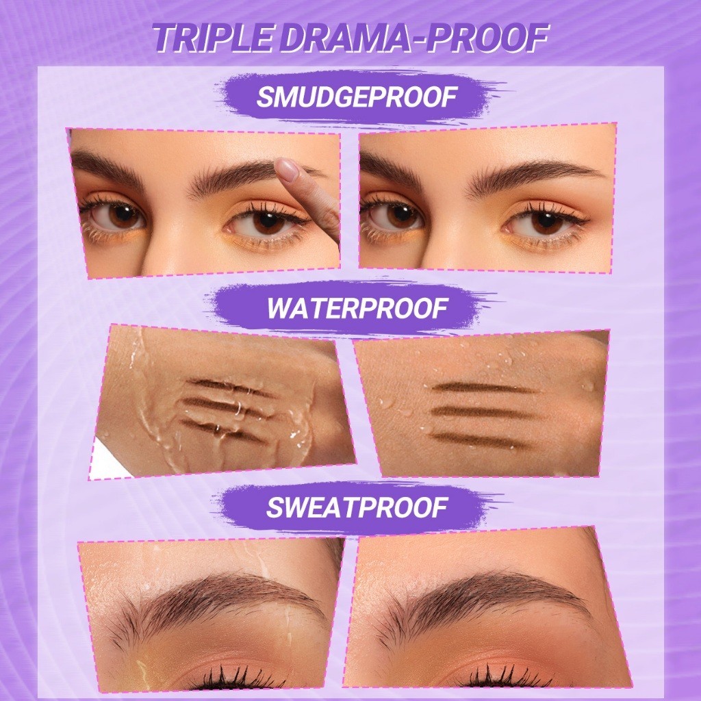 🔥แท้/ดีลสุดคุ้ม/ไลฟ์ทุกวัน🔥(1ชิ้น) DAZZLE ME Lock & Shape! Slim-Fit Eyebrow Pencil ดินสอเขียนคิ้ว (L) - รูปที่ 4