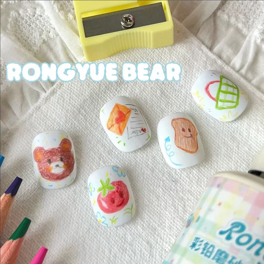 ท็อปโค้ตดินสอสี RONGYUEBEAR  สำหรับเพ้นท์เล็บ กราฟฟิตี้ สีน้ำ แบบด้าน ไม่ใช่ผง บรรจุขวด ราคา ถูกที่สุด ดีลบีเคเค แกลเลอรีภาพที่ 6