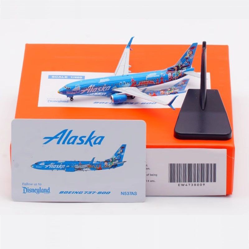 1: 400 JC Wings Alloy Airliner รุ่น Boeing B737-800 Alaska Airlines N537AS