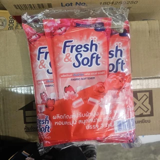 [ ยกลัง ] Fresh&Soft Fabric Softener เฟรชแอนด์ซอฟท์ ผลิตภัณฑ์ปรับผ้านุ่ม ขนาด 450 มล. (ยกลัง36ถุง) คละกลิ่น