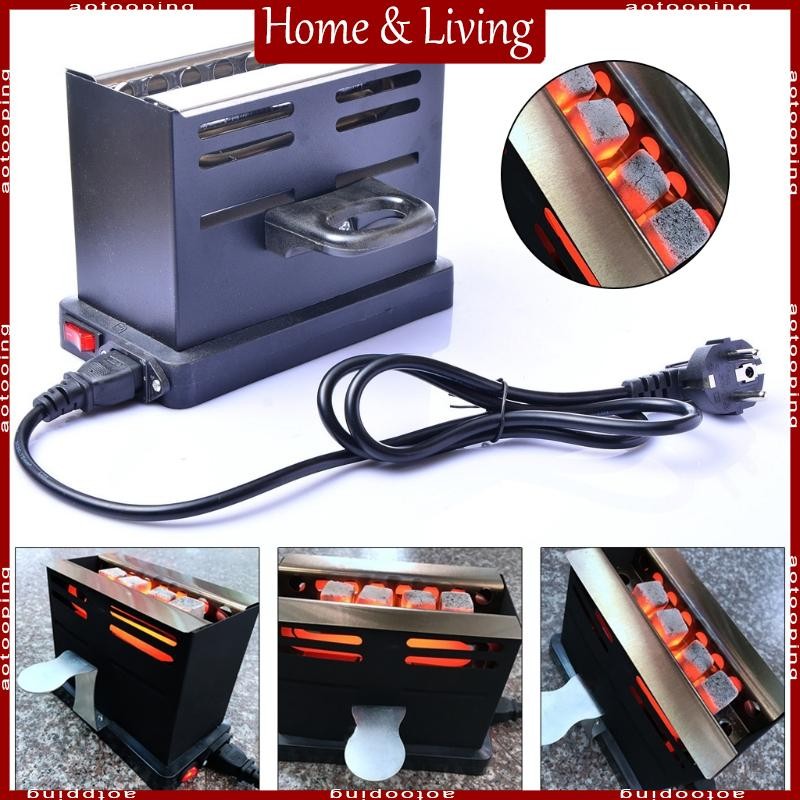 AOTO Shisha Chicha เครื่องทําความร้อนจานร้อนแบบพกพาทําอาหารกาแฟ Burner ไฟฟ้า