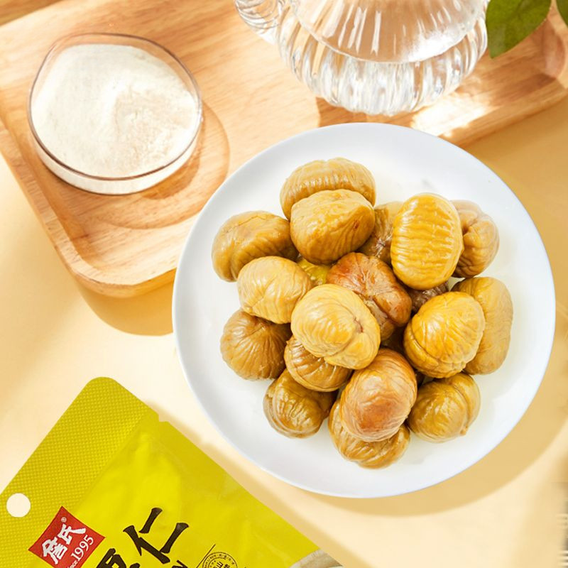 ถั่วเกาลัด Zhan's บรรจุถุง 50gX2 ถุง พร้อมรับประทาน ถั่วเกาลัดหวาน ขนมปรุงสุก