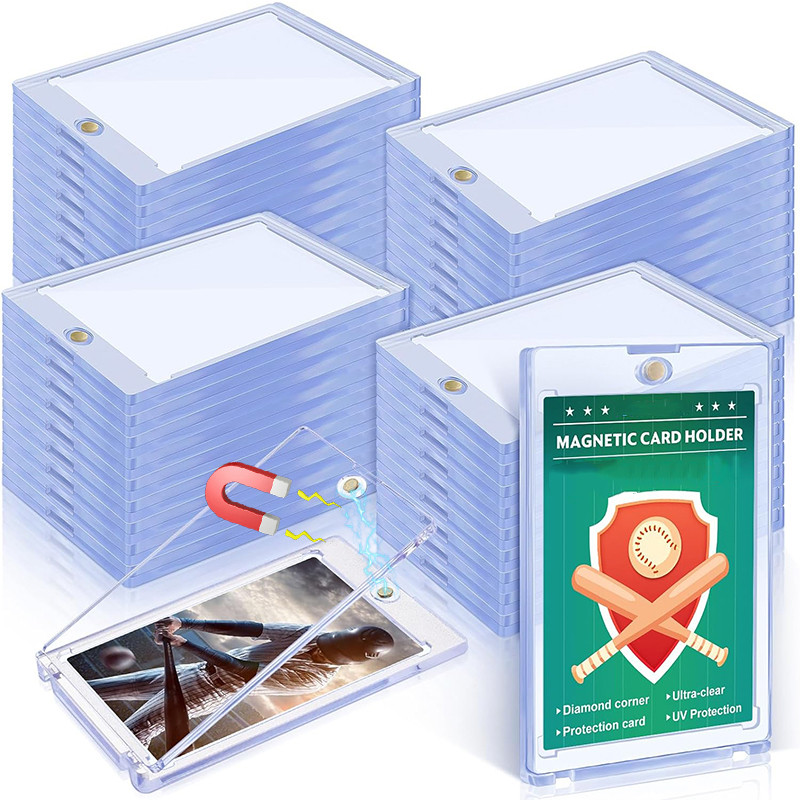 35PT Magnetic Card Holder - ปลอกการ์ดพลาสติกแข็ง - เคสแสดงการ์ดสะสมกีฬาเบสบอลโปเกมอน
