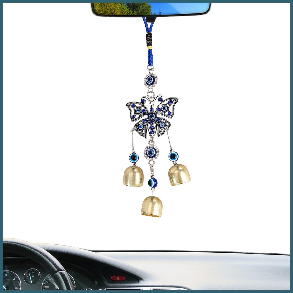 Evil Eye เครื่องประดับมือถือ Evil Eye Blessing Windcatcher Evil Eye Wind Bell Blue Evil Eye Wind Chi