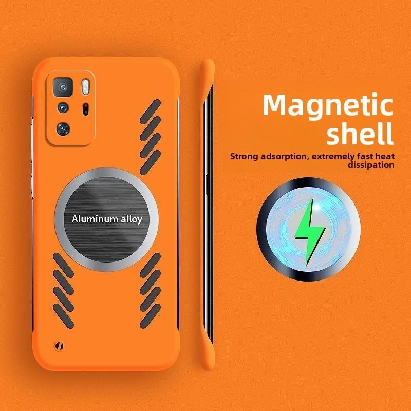 Luxury Graphene การกระจายความร้อนเคสโทรศัพท์แม่เหล็กสําหรับXiaomi Redmiหมายเหตุ 10 Pro 5G POCO X3 GT Ultra Thin Frameless
