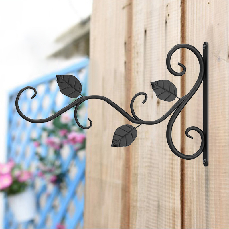 ตะขอเหล็กระถางต้นไม ตะขอแขวนกระถางต้นไม้ สําหรับตกแต่งบ้าน แบบติดผนัง ตะขอเหล็กแขวนกระถางต้นไม้ สไตล์ยุโรป