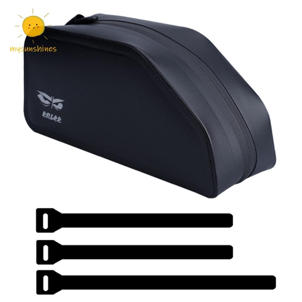 ☀นางสาว 1.5ล จักรยานท่อบนกระเป๋ากันน้ําขี่จักรยานเครื่องมือถุงเก็บขี่จักรยานด้านหน้ากระเป๋าสําหรับ จักรยานเสือภูเขา จักรยานถนนอุปกรณ์เส - รูปที่ 2