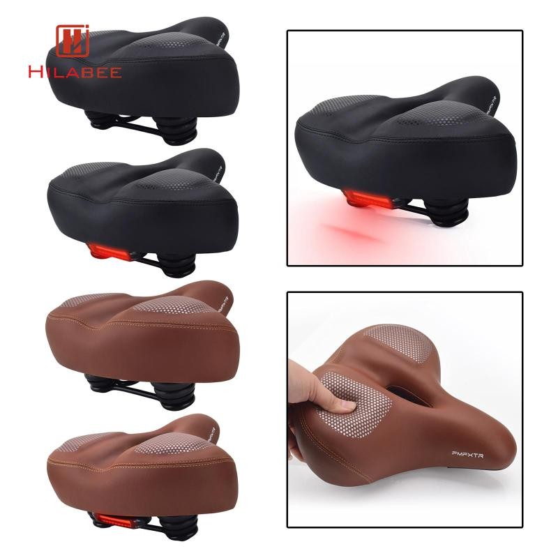 HILABEE อานจักรยานเสือภูเขา อะไหล่กันน้ําเบาะนุ่ม Pad สำหรับผู้ชายและผู้หญิง - รูปที่ 6