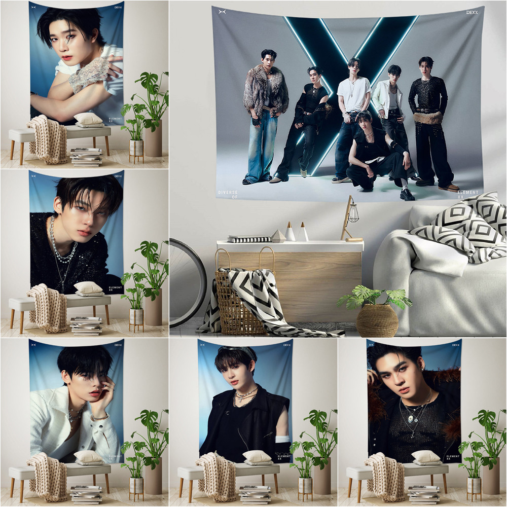 พรม TPOP DEXX พร้อมคลิปหนีบ เทปตกแต่งพิมพ์โพลีเอสเตอร์ด้านเดียว