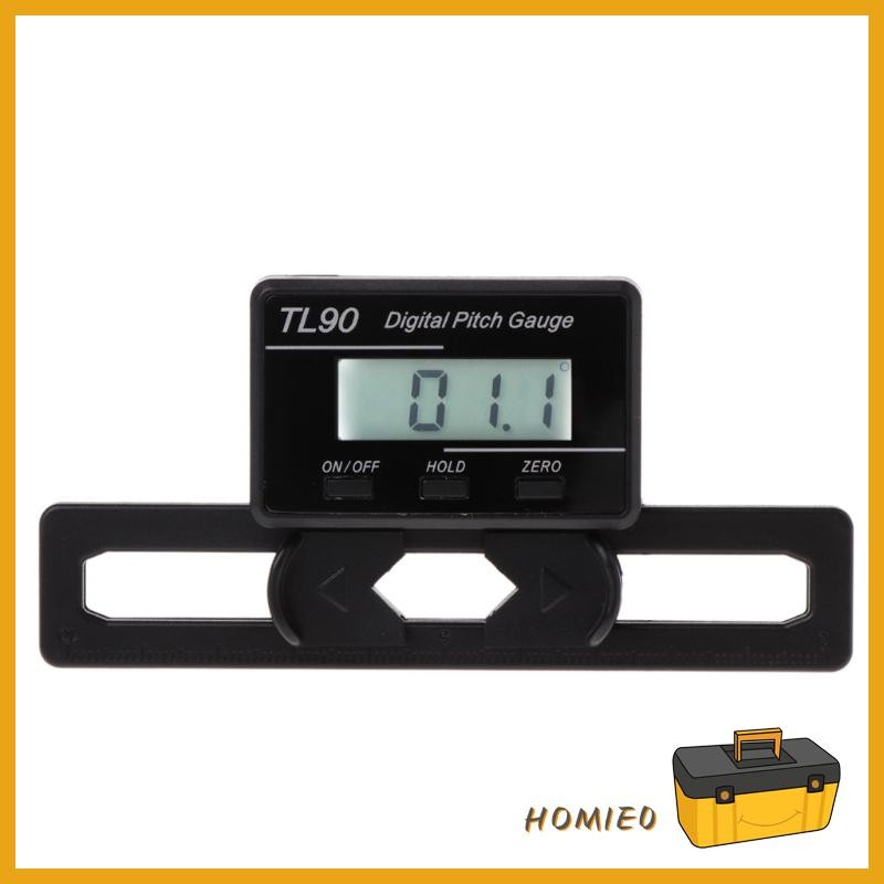 HOMIE0 Professional Pitch Gauge Pitch Gauge TL90 Digital Pitch Gauge LCD Backlight Display Blades เค