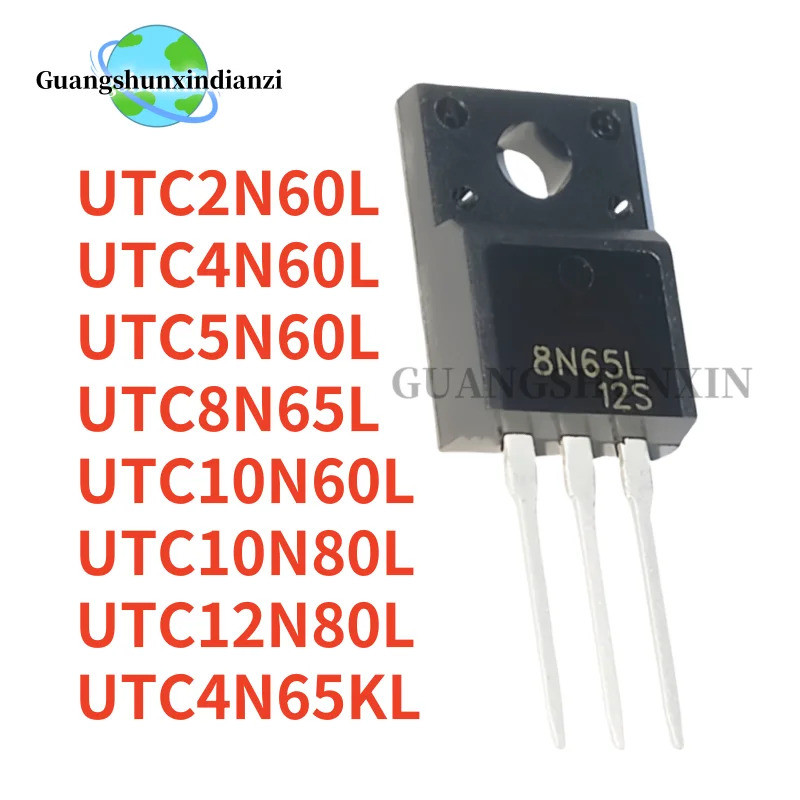 1-5PCS UTC12N80L UTC4N60L UTC10N80L UTC10N60L UTC2N60L UTC4N65KL UTC5N60L UTC8N65L UTC8N-220F ทรานซิ