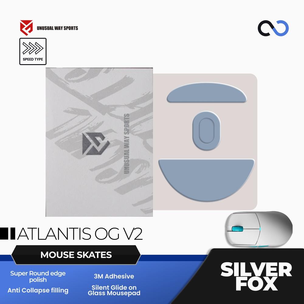 กีฬาแบบไม่สม่ําเสมอ Silver Fox Lamzu Atlantis OG V2 Pro Mouse Feet / Mouse Skate PTFE (ความเร็ว)
