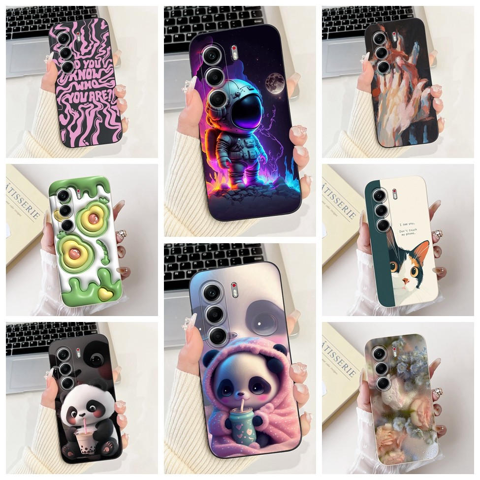 Techno Camon 40 Pro 5G CM7 เคสโทรศัพท์ Tecno Camon 40 Pro 5G ซิลิโคนน่ารักการ์ตูนแฟชั่นหรูหราตลก Coo