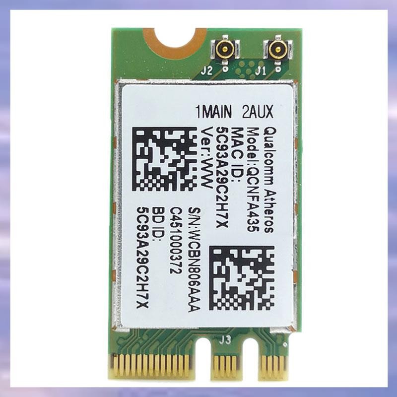 การ์ดอะแดปเตอร์ไร้สายสําหรับ Atsures QCA9377 QCNFA435 802.11AC 2.4G/5G NGFF WIFI CARD บลูทูธ 4.1