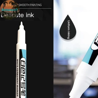 Annasun 0.7/1.0/2.5 มม.กันน้ําสีขาว Marker ปากกาสี Tread สิ่งแวดล้อมปากการถยางภาพวาด Grafti เครื่องเขียนโรงเรียนอุปกรณ์ TH