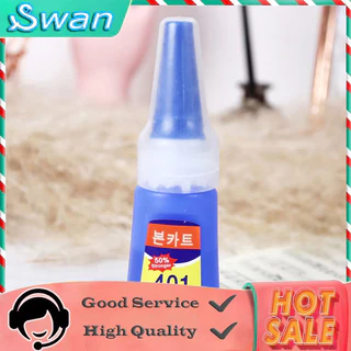 กาวติดเล็บปลอม 401 สูตรน้ำ เนื้อเจลแท้ ไม่ต้องอบ ติดแน่น แห้งไว น้ำหนักสุทธิ 20 กรัม น้ำหนักรวมขวด 35 กรัม