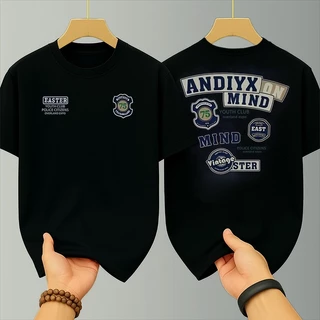 เสื้อยืดผู้ชายเท่ๆ คอกลม-แขนสั้น สกรีนลายวินเทจสุดฮิต เสื้อยืดสตรีทแฟชั่นเมกาเท่ๆ เสื้อวินเทจ โอเวอร์ไซส์ สีดำเท่ๆ