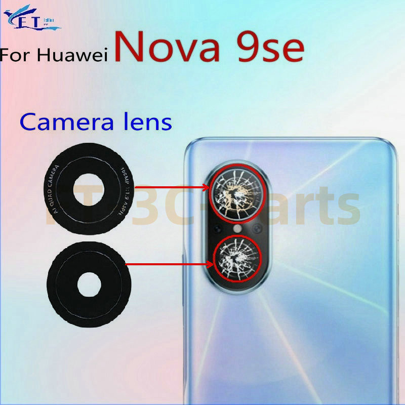 สําหรับ Huawei Nova 9 SE JLN-LX1 JLN-LX3 ด้านหลังเลนส์กล้องเปลี่ยนกระจก