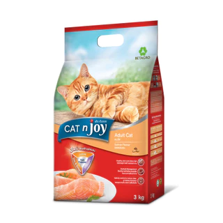CAT n joy อาหารแมวแบบเม็ด สำหรับแมวทุกช่วงวัย 2.8-3 kg.