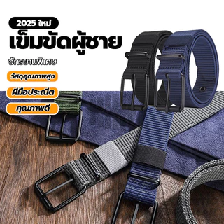 เข็มขัดผ้าใบระบายอากาศสําหรับผู้ชาย คลาสสิก Belt เข็มขัด สวมใส่ง่าย ยาวขนาด 120 ซม