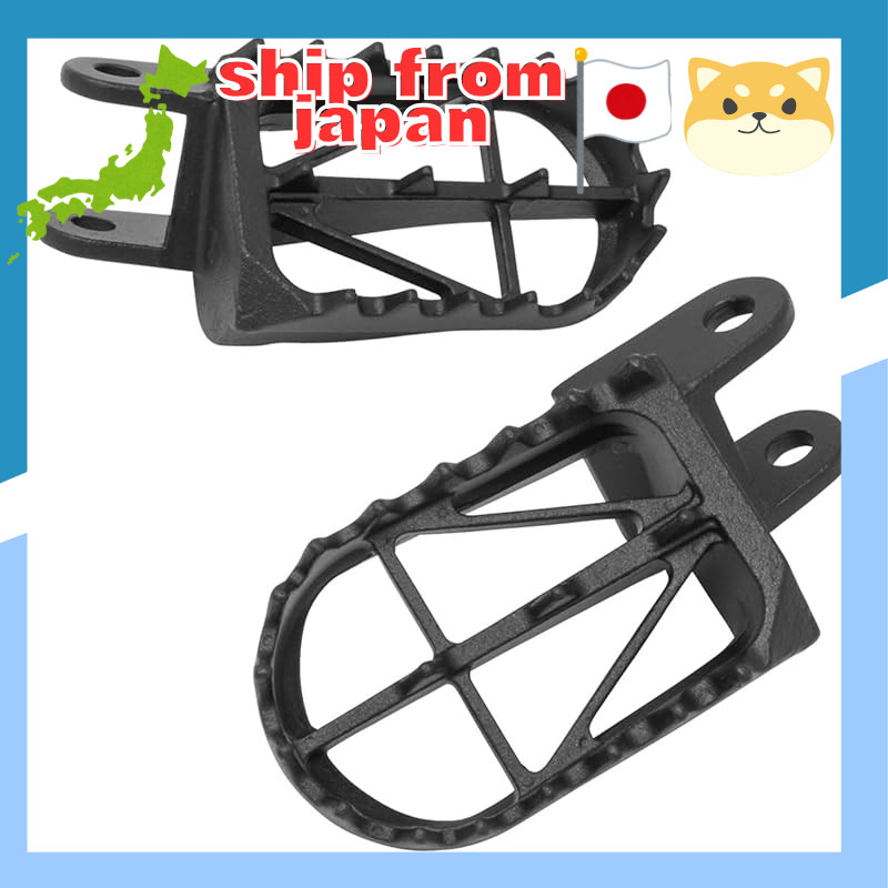 ZETA RACING Wide Foot Pegs for CRM250R/AR, XR250R (ME08), XR250/BAJA/MOTARD, Chromoly Mid, approxima