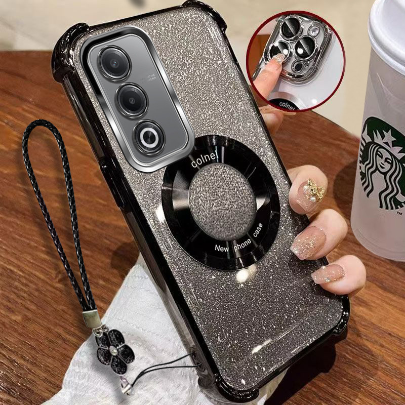 แถมเชือกเส้นเล็กCasing A5 5G A5i pro OPPO A3 PRO 5G เคสโทรศัพท์สําหรับ 2025 ใหม่ซิลิโคนป้องกันสี่มุม FDJ - รูปที่ 2