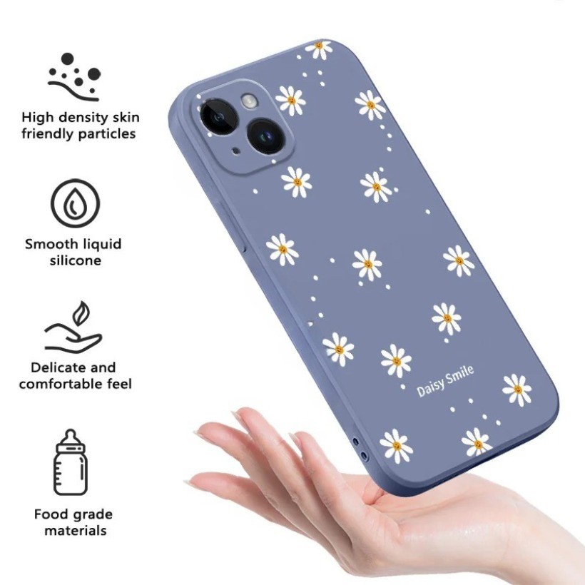 ดอกไม้ Daisies เคสโทรศัพท์สําหรับ OPPO A15 A15S A3X A3 Pro A17 A17K A18 A38 A57 A54 A55 A98 กันกระแทกซิลิโคนนุ่มฝาครอบกันชน