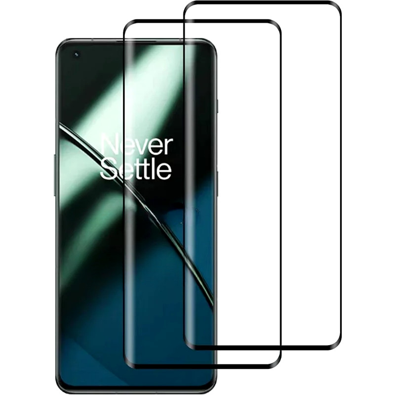 สําหรับ OnePlus Ace 3 2 Pro 1-3 ชิ้นโค้งสีดําขอบฟิล์มกระจกนิรภัยสําหรับ OnePlus 9 8 7T 7 12R 12 11R 