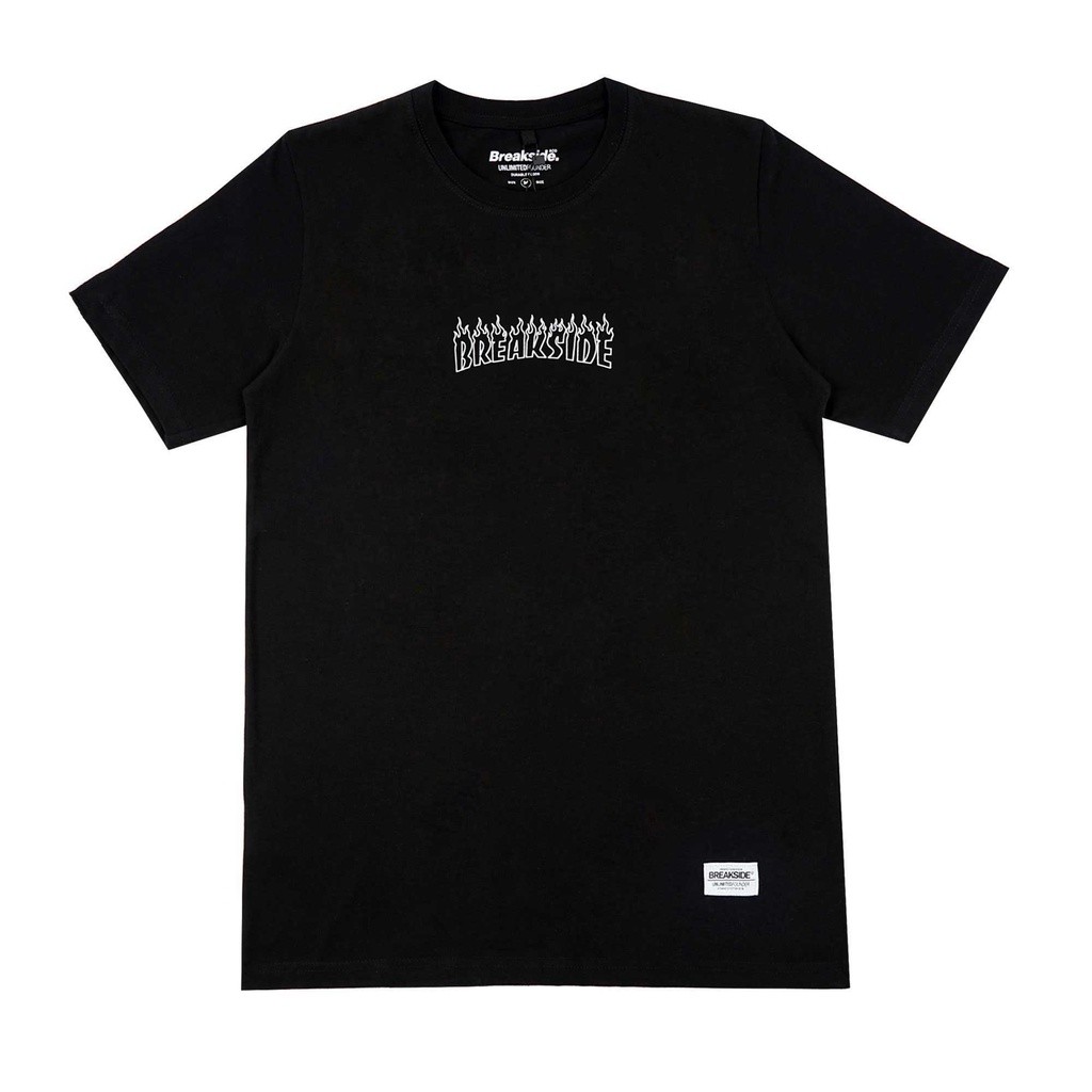 Breakside T-Shirt Onfire - เสื้อยืดผู้ชายสีดํา