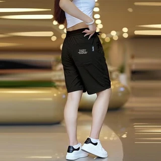 MANSTR กางเกงขาสั้นคาร์โก้ Unisex - สำหรับชายหาดและวิ่ง ผ้าแห้งเร็ว สีดำ/เขียว/ข้าวสาลี