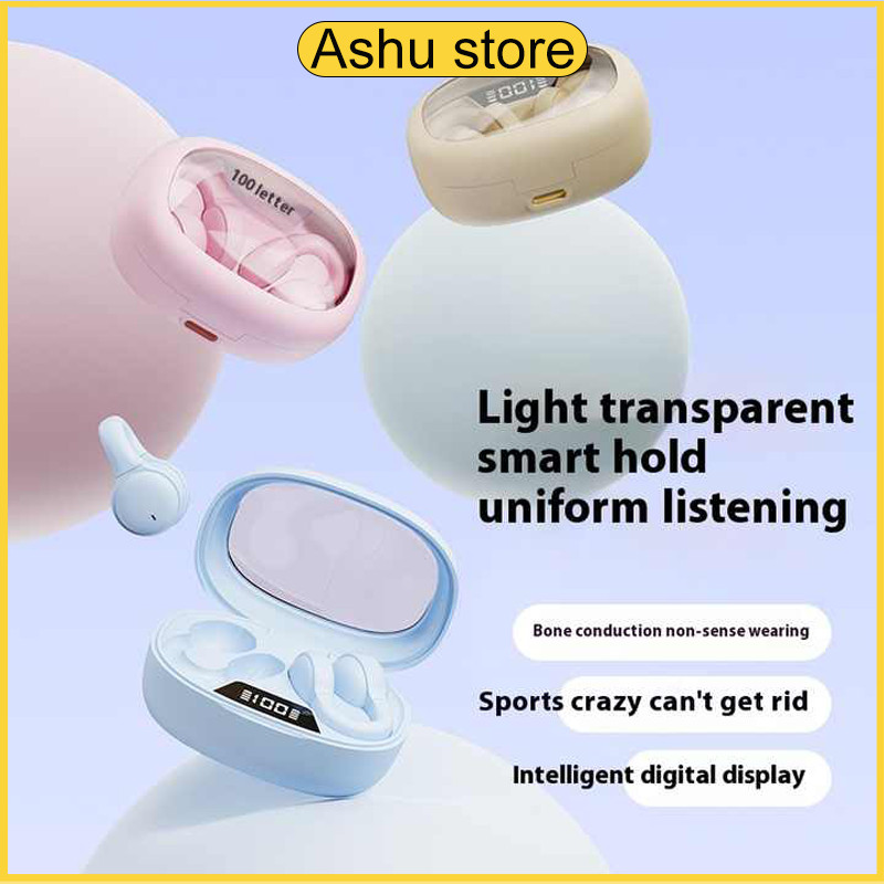หูฟังบลูทูธ X53 หูฟังอินเอียร์ตัดเสียงรบกวน จอ LED ใส คุณภาพเสียงคุณภาพสูง กันน้ำและกันเหงื่อ