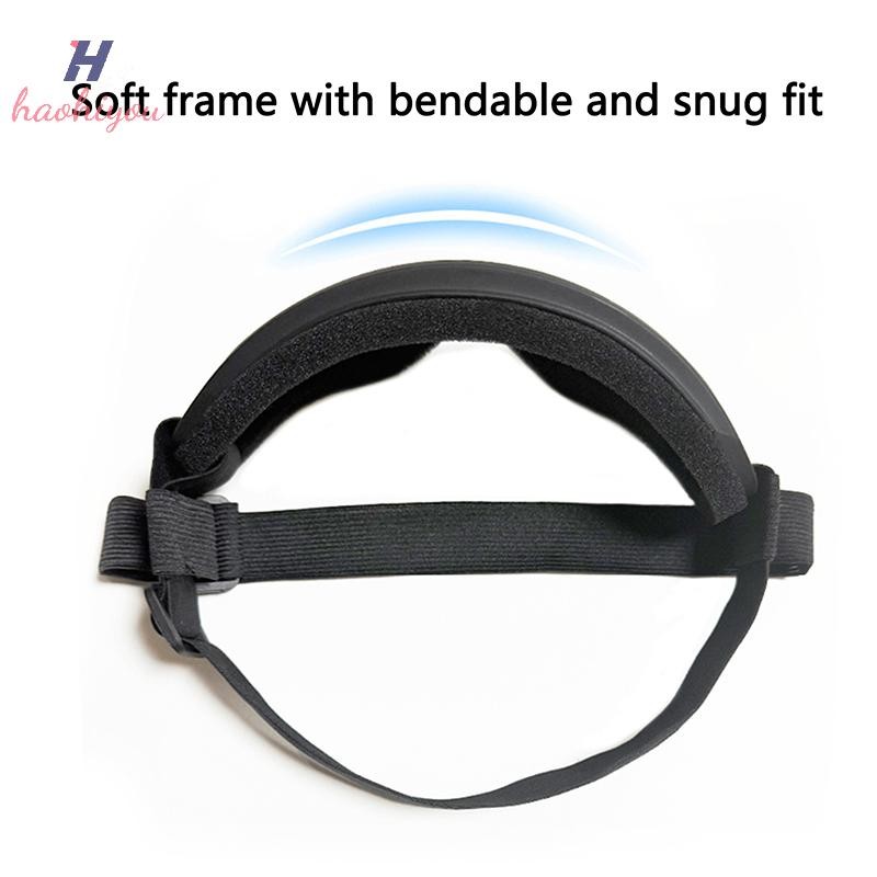 <haohiyou> แว่นตาสุนัขขนาดกลางขนาดใหญ่สุนัขแว่นตากันแดดสายรัดปรับได้แว่นตาป้องกันรังสียูวีสําหรับสุนัขลูกสุนัขขี่กลางแจ้งขับรถ - รูปที่ 5