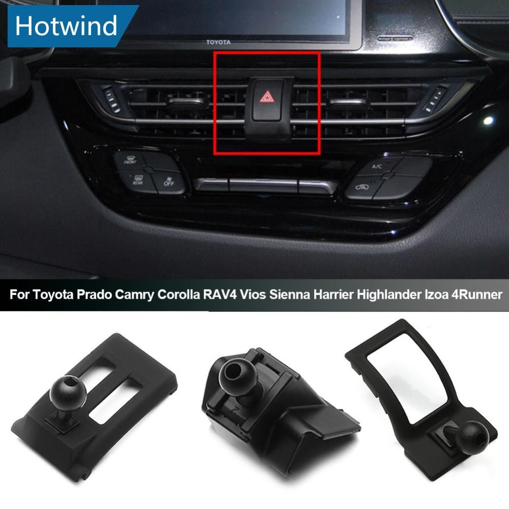 HW รถผู้ถือโทรศัพท์ขาตั้งเฉพาะ Mount Bracket รถยนต์ฐานคงที่สําหรับ Toyota Prado Camry Corolla RAV4 Vios Sienna Harrier Highlander O5Y2