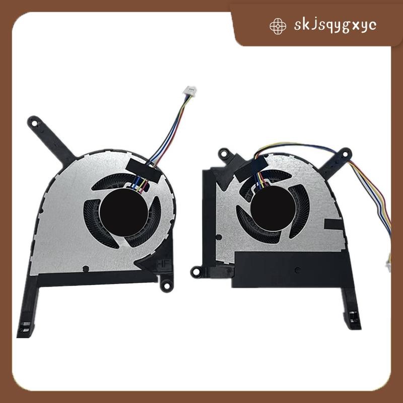 skjsqygxycCPU GPU พัดลมระบายความร้อนพัดลมกราฟิกสําหรับ FX507 FA507 FX707 FA707 FA507RF FA507RC-ES53 