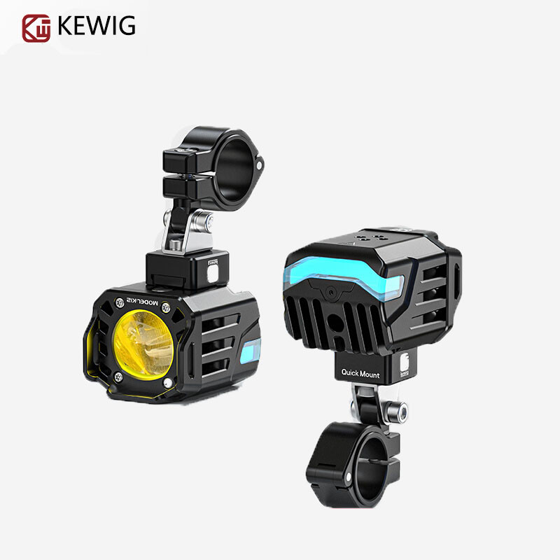 KEWIG K12 สปอตไลท์รถจักรยานยนต์การหายใจบรรยากาศแสงสูงและต่ําพร้อม LED อลูมิเนียมอัลลอยด์ tangent