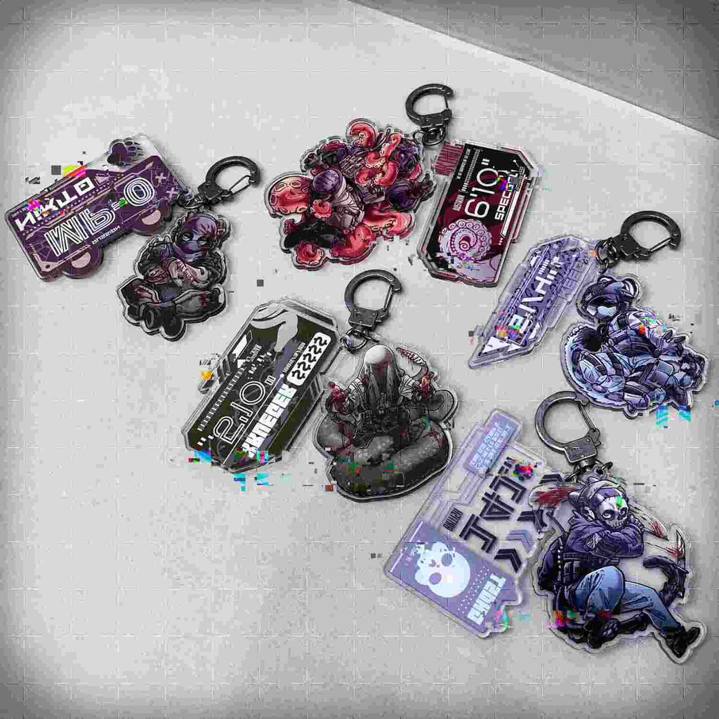 Call of Duty อะคริลิคพวงกุญแจ Man สําหรับกางเกงผู้หญิง Key Chain จี้หญิง Key ผู้ถือเครื่องประดับ Llaveros