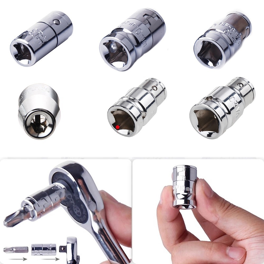 Echo 1/4 3/8 1/2 อะแดปเตอร์ซ็อกเก็ต/ซ็อกเก็ต/Hex Bit /Holder #Ready Stock#Ready Stock