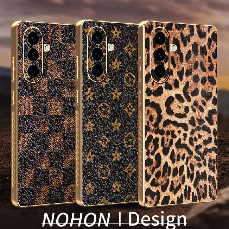 SAMSUNG หรูหราหนังเคสโทรศัพท์สําหรับSamsung Galaxy A57 A37 A17 A07 A56 A36 A26 A16 A06 A55 A35 A25 A15 A05S A05 4G 5G ซัมซุง Case กันกระแทกชุบขอบปกหลังชุบขอบปกหลังชุบ