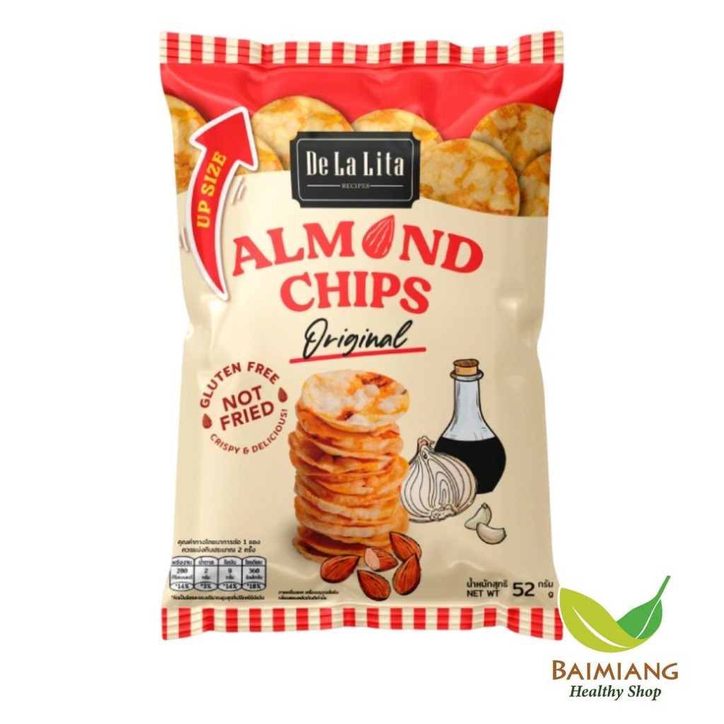 De La Lita ขนมอัลมอลด์และข้าว รสดั้งเดิม ขนาด 52 g. (05588)