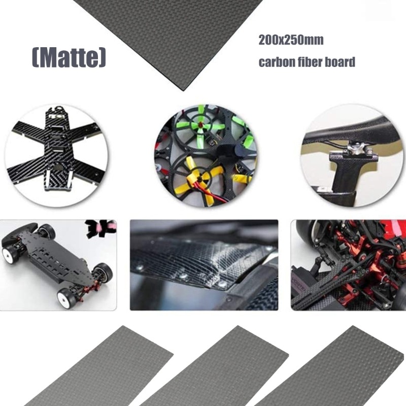 คาร์บอนไฟเบอร์ BT 200x250 มม. สีแมตต์ น้ำหนักเบา
