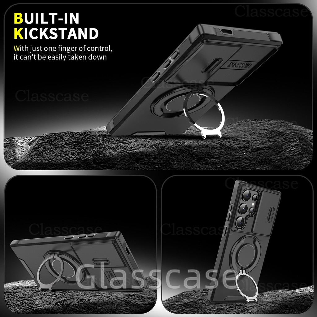 Realme C75 2025 สําหรับ Realme C75 C71 X C75X C 75 C 75X RealmeC75 RealmeC75X Push กล้องกันกระแทกป้องกันแหวนเกราะเคสโทรศัพท์วงเล็บโลหะ Stent ปลอก Hard ฝาหลัง - รูปที่ 6