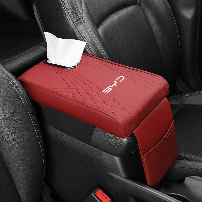 BYD รถที่เท้าแขน เบาะ กล่องกระดาษทิชชูรถคอนโซลกลางที่เท้าแขนกล่องที่นั่งที่เท้าแขนกล่องฝาครอบป้องกันสําหรับ BYD Dolphin Atto 3 Sealion 6 Sealion 7 M6 ซีล U Han EV Seagull Atto3 หยวน plus - รูปที่ 7