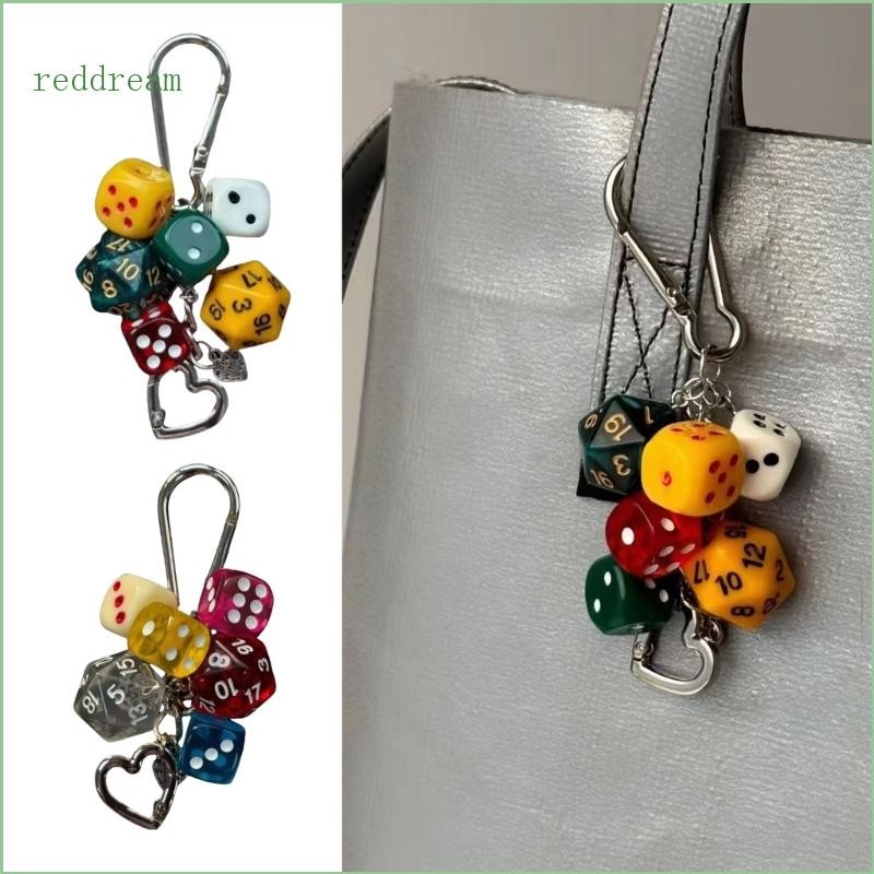 REDD Vintage Dices Key Holder Pocket Square Amulet Purse ตกแต่งของขวัญแปลกใหม่