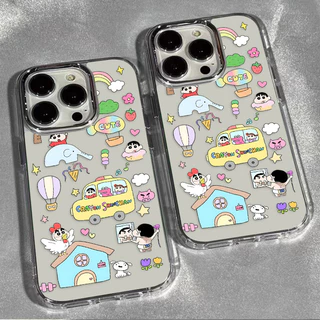 🍓สําหรับ เคสไอโฟน16 เคสโทรศัพท์ เคสนิ่ม For iPhone 11 13 12 14 15 Pro 7 8 16 Plus XR X XS Max เคส โปร่งใส น่ารัก เด็กซน