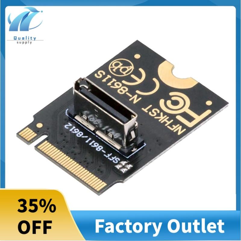2230 NVME M.2 ชาย Oculink SFF-8612 SFF-8611 PCI-E4.0 67 Pin หญิงแนวตั้งโฮสต์อะแดปเตอร์สําหรับ NVME U.2 SSD EGPU