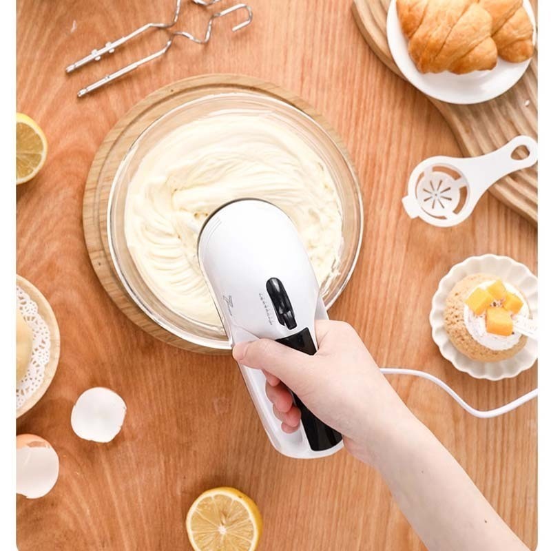 รับประกัน 3 ปี SAMI เครื่องตีวิปครีม เครื่องตีไข่ไฟฟ้า 7 speed เครื่องตีแป้ง 260W ที่ใช้สำหรับ ตีไข่ ตีครีม และผสมแป้ง - รูปที่ 2