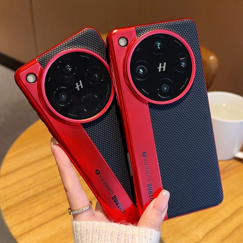สําหรับ OPPO ค้นหา X8 Pro X8S กรณีหรูหรา PU แฟชั่นสีแดงกล้องป้องกันปกหลังสําหรับ OPPO Reno14 Pro คลุมทั้งหมดเปลือกโทรศัพท์