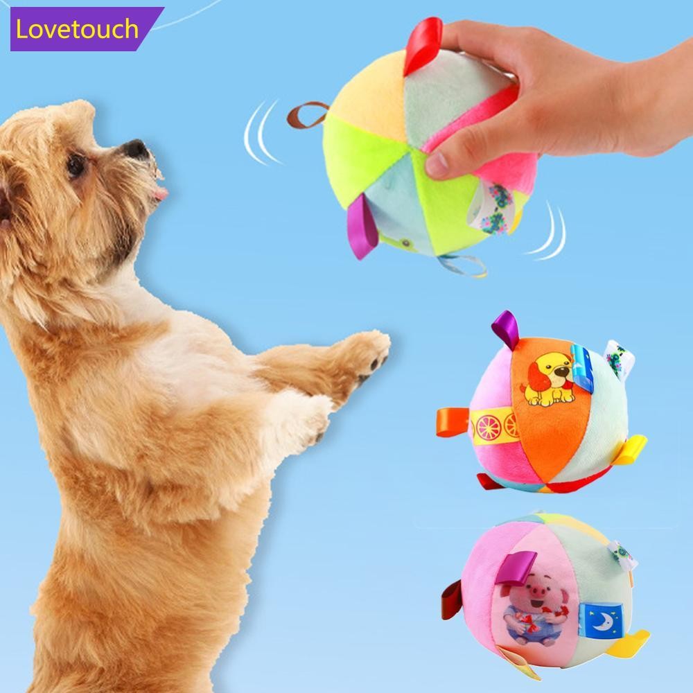 LOVETOUCH Interactive Ball ของเล่นสุนัขสําหรับ Chewers การฝึกอบรม Decompress กัดทน Plush Handle ของเ