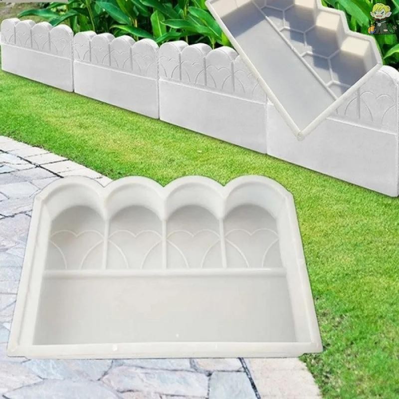[CLA] รั้วขอบสวนแม่พิมพ์คอนกรีตReusable DIYสวนอิฐแม่พิมพ์สําหรับบ่อปลาBackyard Patioตกแต่งสวน [TH]